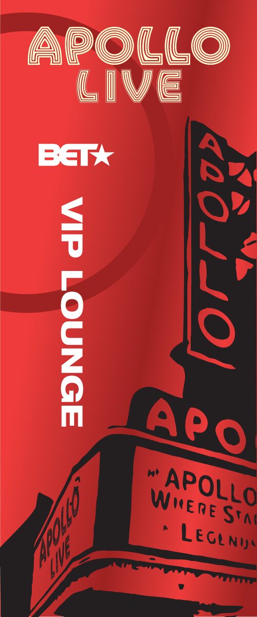 Banner. 36 x 84 in.