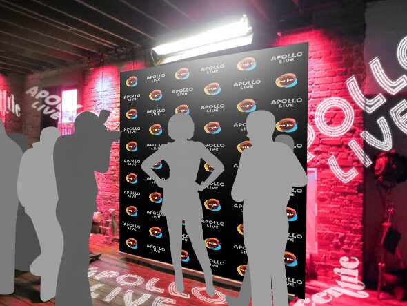 Media wall mockup