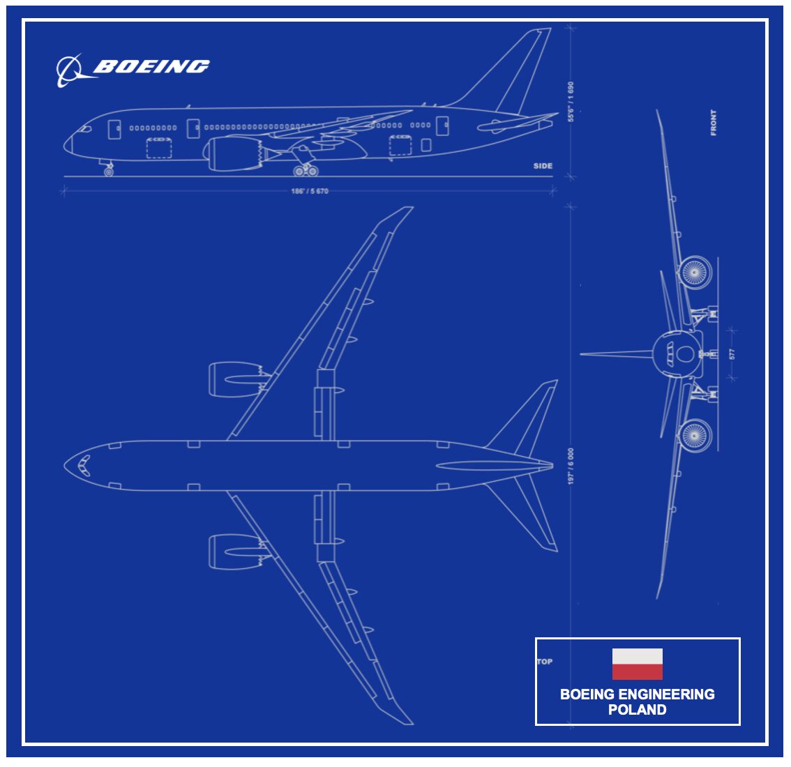Scarf for Boeing Engineering Poland