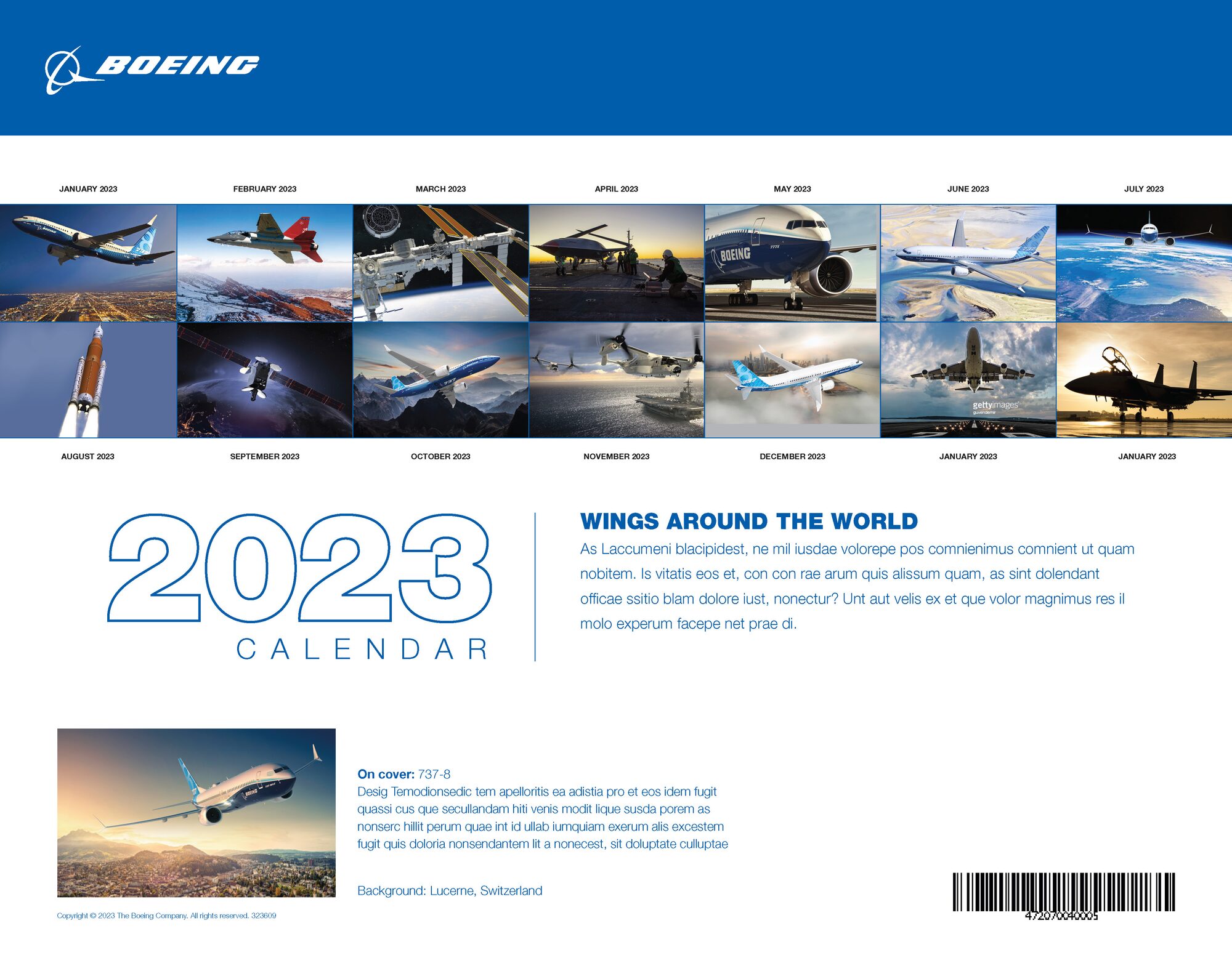 Back cover with the full year
