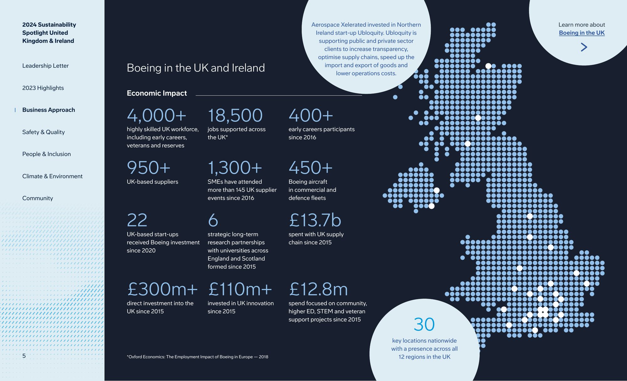Boeing in the UK and Ireland