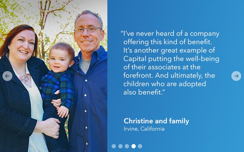 Careers site panel. Benefits.