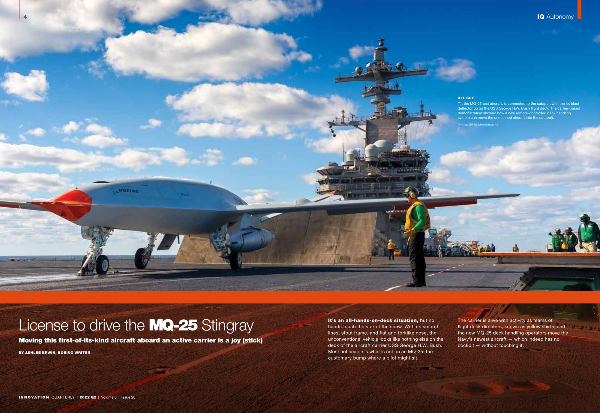 License to drive the MQ-25 Stingray