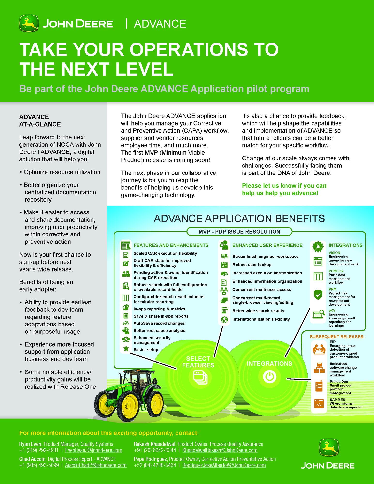 ADVANCE pilot program flyer