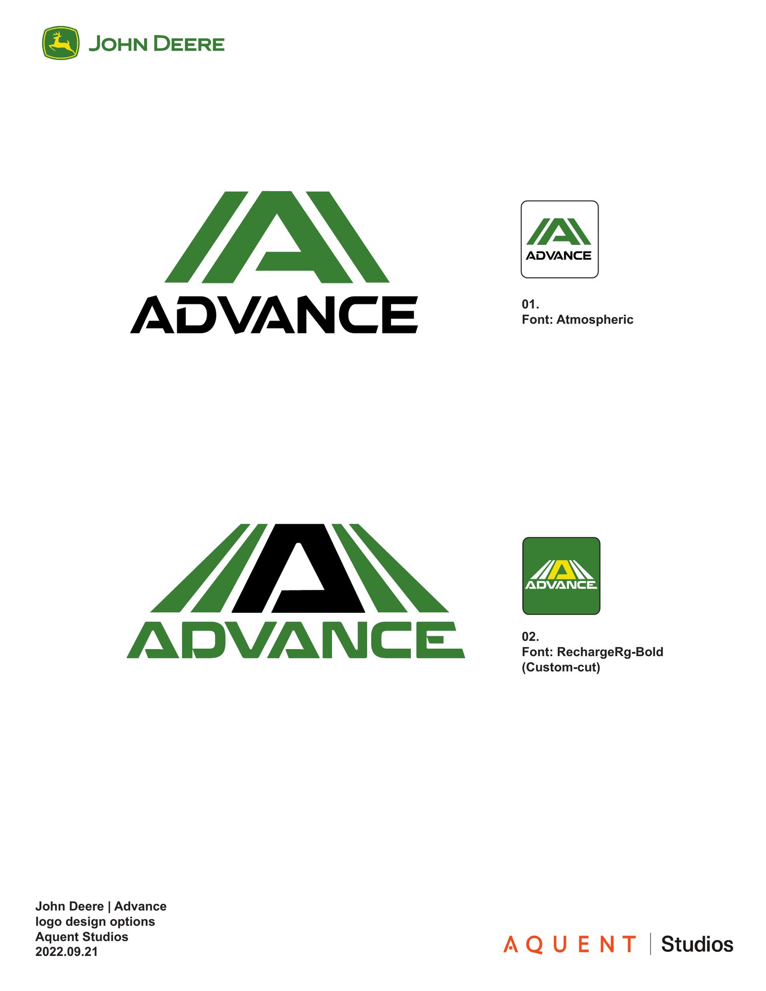 ADVANCE logo exploration
