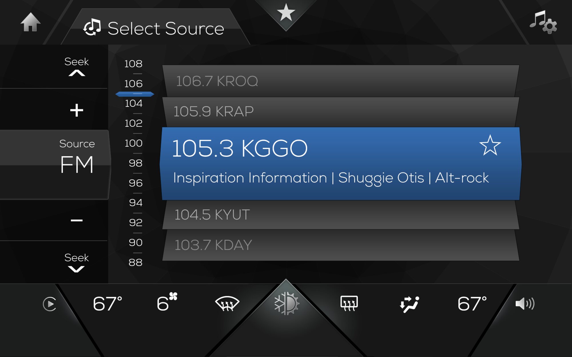 Audio source select