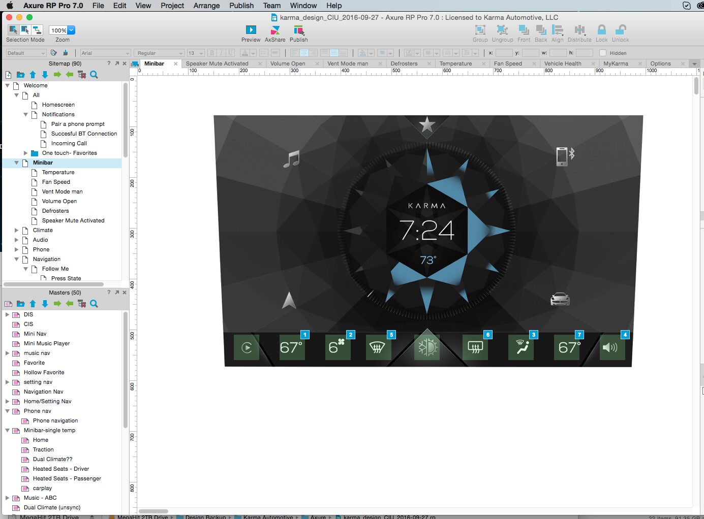 Screen flow in progress