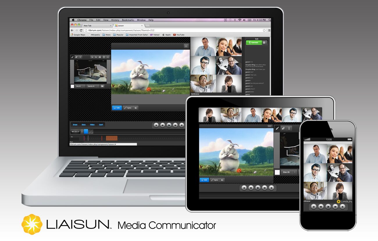 Liaisun Media Communicator. Brand and product.