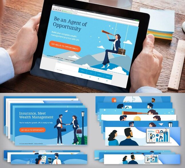 Insurance and wealth campaign. Digital and social.