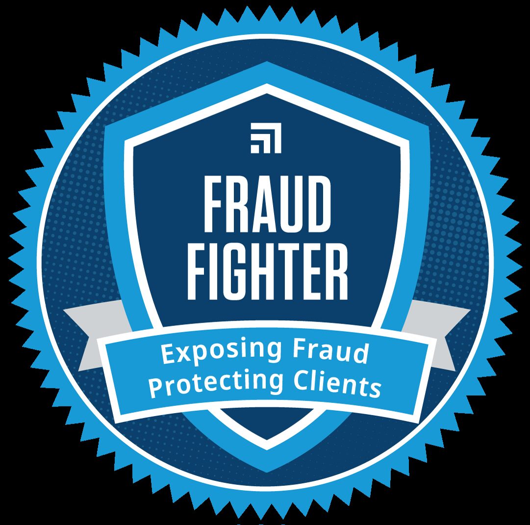 Fraud Fighter award medallion