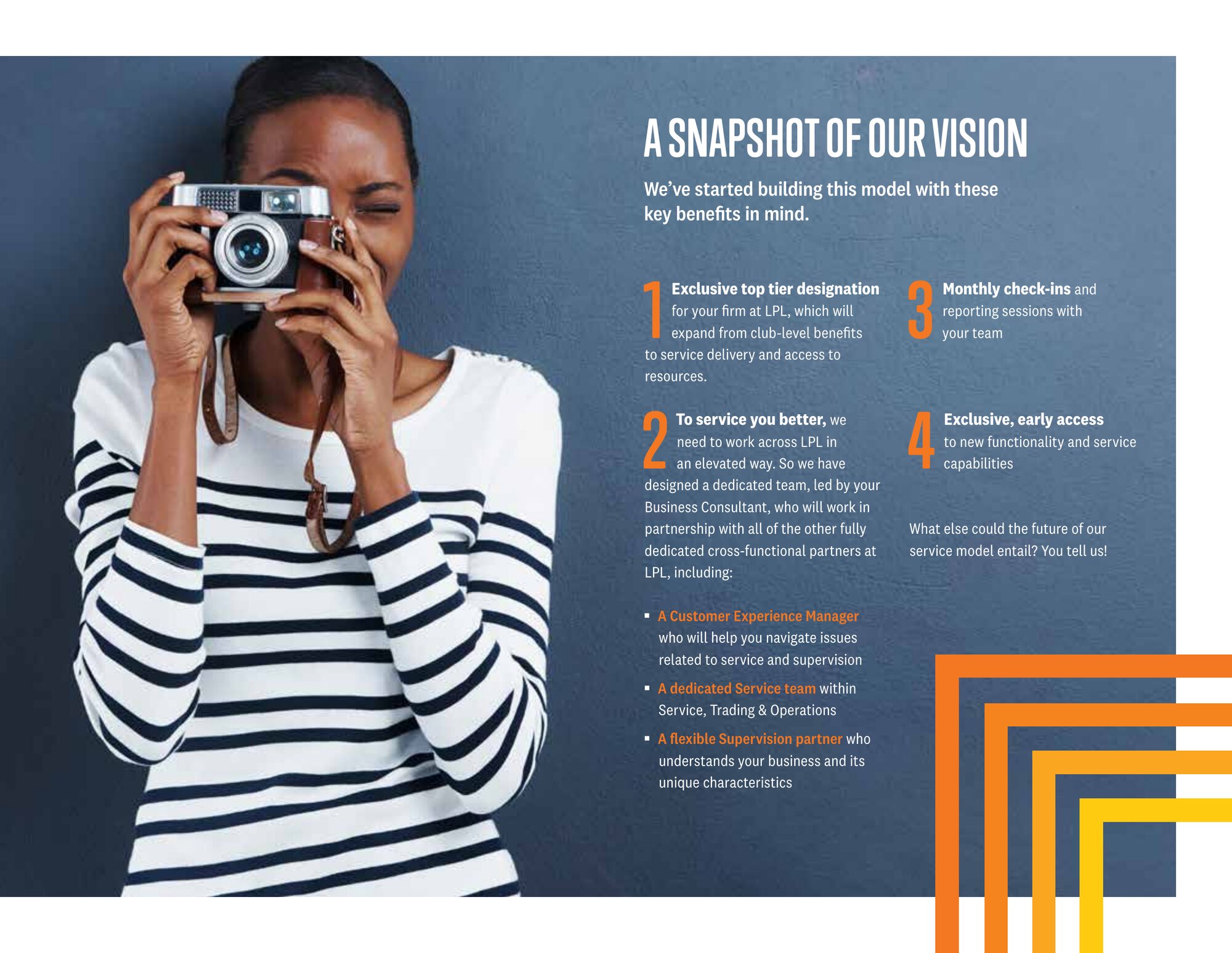 A snapshot of our vision
