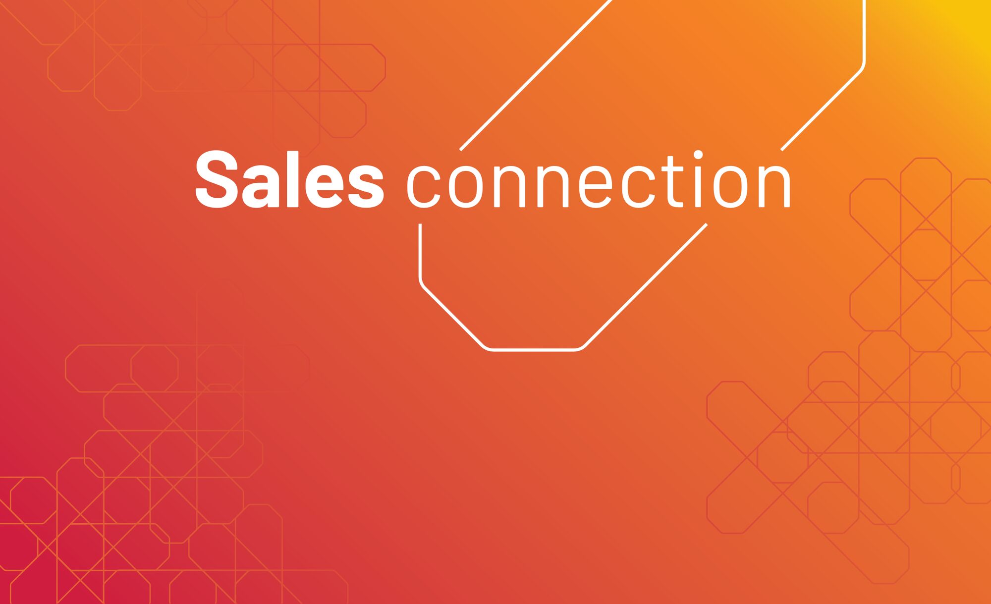Sales Connection booth. Header panel.