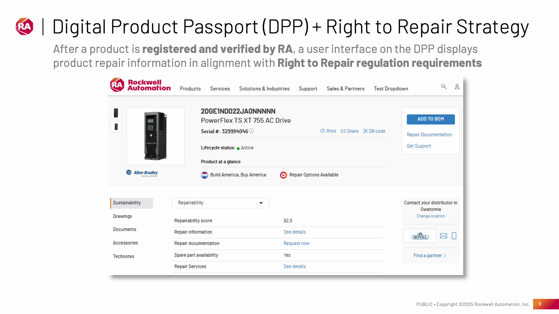Passport and right to repair