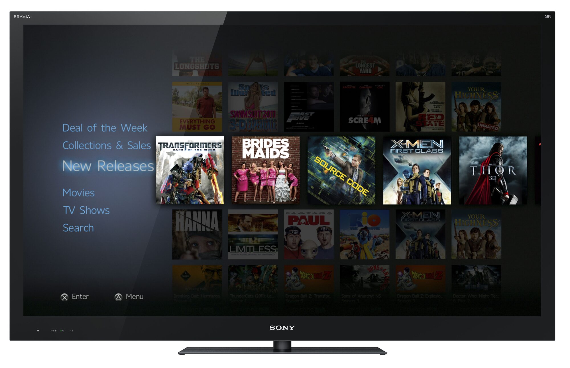 Video Unlimited on BRAVIA