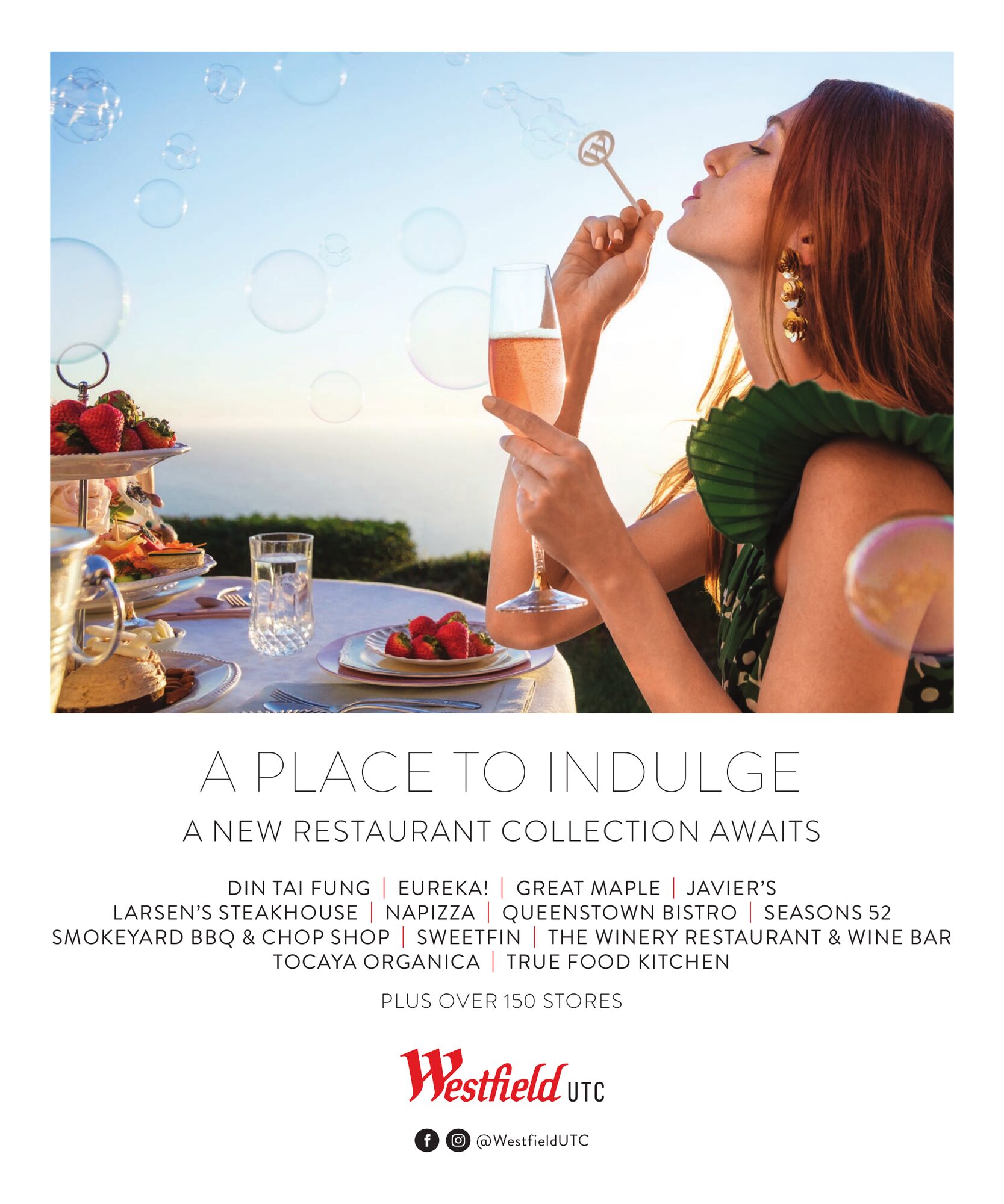 Magazine ad. A place to indulge.